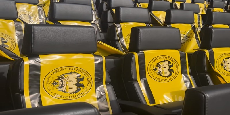 Τοποθετήθηκαν τα 30.000 σημαιάκια στα καθίσματα της «Αγιάς Σοφιάς-OPAP Arena» (vid)