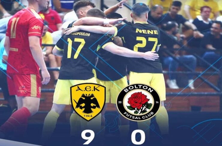 Futsal: «Καταιγιστική» η ΑΕΚΑΡΑ σκόρπισε την Μπόλτον και προκρίθηκε στον τελικό της Παρασκευής