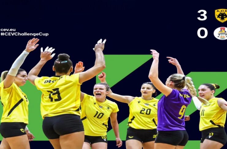 Βόλεϊ Γυναικών: Εκπληκτική εμφάνιση από την ΑΕΚ και εύκολη επικράτηση επί της GZOK Sremska Mitrovica