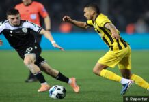 ΑΕΚ – ΠΑΟΚ 3-0: Κλέψιμο Πινέδα, όμορφο πλασέ για το 3-0 (video)