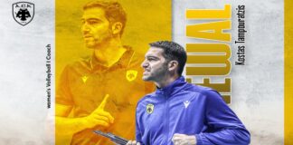 Βόλεϊ Γυναικών: Ανανέωσε με την ΑΕΚ ο Ταμπουρατζής