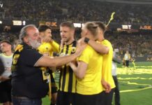 Οι παίκτες της ΑΕΚ έκαναν το τραπέζι στον Μάριο Ηλιόπουλο