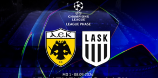 Mε Μπρινιόλι οριστικά η 11άδα εναντίον της LASK