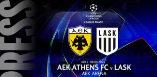 Το απόγευμα της Δευτέρας (7/9) η τελευταία προπόνηση της ΑΕΚ ενόψει ΛΑΣΚ