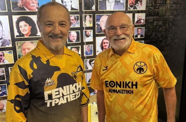 Αντώνης Αντωνίου και Στέλιος Μάινας στο Μουσείο Ιστορίας της ΑΕΚ (pics)