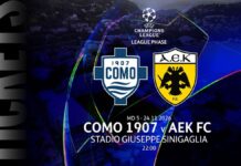 Στη διάθεση του κόσμου τα εισιτήρια με την Κόμο!
